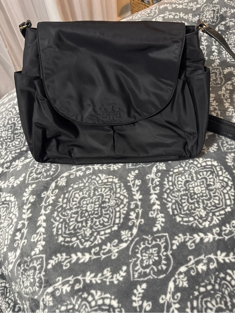 Tory Burch Black Nylon Shoulder Bag